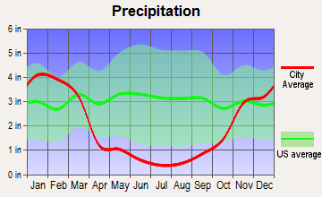Incline Village, Nevada average precipitation