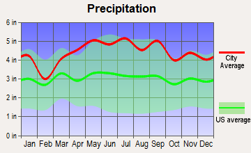 Chester, New Jersey average precipitation
