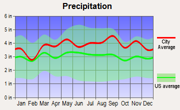 Cresskill, New Jersey average precipitation