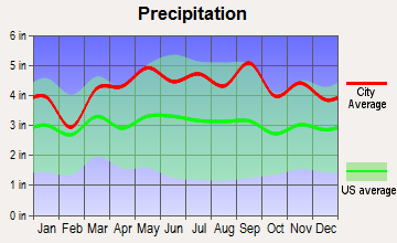 Paterson, New Jersey average precipitation