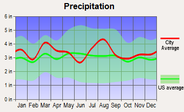 Somers Point, New Jersey average precipitation