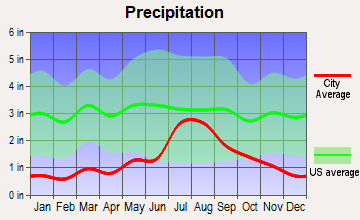 Cuyamungue, New Mexico average precipitation