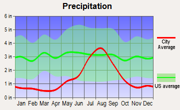 Capitan, New Mexico average precipitation