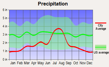 Angel Fire, New Mexico average precipitation