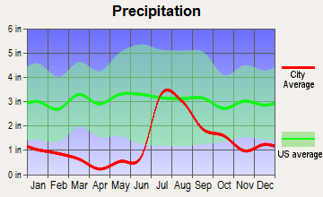 Silver City, New Mexico average precipitation