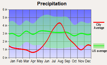 Ruidoso Downs, New Mexico average precipitation
