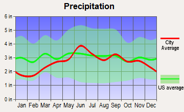 Tuscarora, New York average precipitation