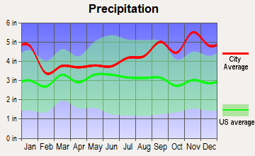 Carthage, New York average precipitation
