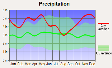Carthage, Arkansas average precipitation