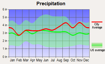 Fulton, New York average precipitation