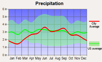 Geneseo, New York average precipitation