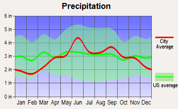 Hornell, New York average precipitation