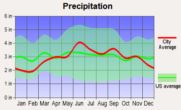 Montour Falls, New York average precipitation