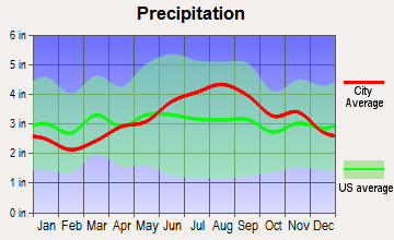 Waverly, New York average precipitation