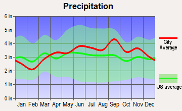 Weedsport, New York average precipitation