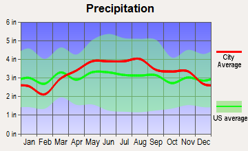 North Greenbush, New York average precipitation