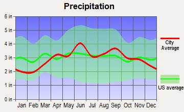 Chemung, New York average precipitation