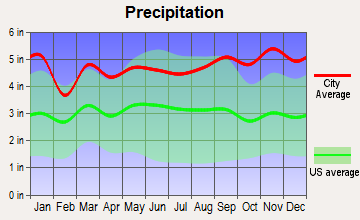 Arietta, New York average precipitation