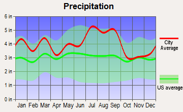 Fremont, North Carolina average precipitation