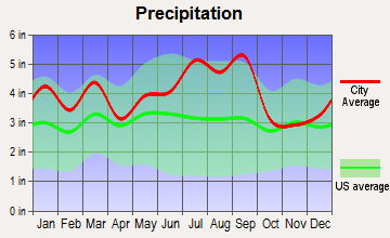 Walstonburg, North Carolina average precipitation
