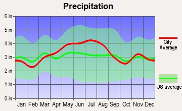 Cambridge, Ohio average precipitation