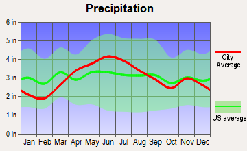Delphos, Ohio average precipitation
