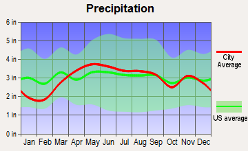 Hicksville, Ohio average precipitation