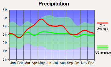 Loveland, Ohio average precipitation