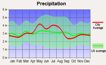 Murray City, Ohio average precipitation