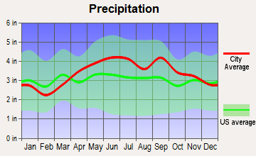 Plymouth, Pennsylvania average precipitation