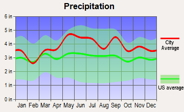 Centerport, Pennsylvania average precipitation
