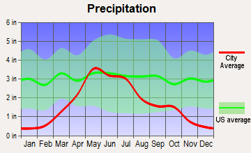 St. Francis, South Dakota average precipitation