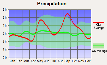 Austwell, Texas average precipitation