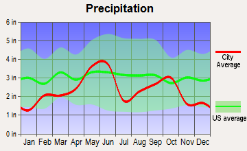 Brownwood, Texas average precipitation