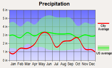Junction, Texas average precipitation