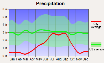 Marfa, Texas average precipitation