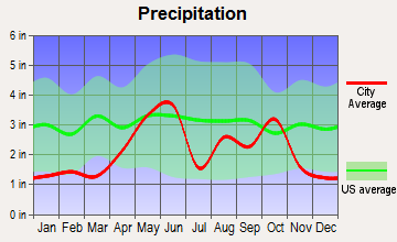 Pearsall, Texas average precipitation