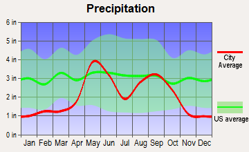 Guthrie, Texas average precipitation