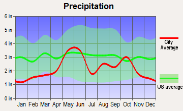 Sabinal, Texas average precipitation