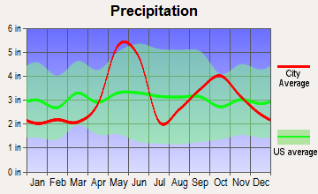 San Marcos, Texas average precipitation