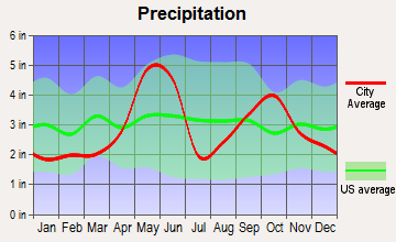 Seguin, Texas average precipitation