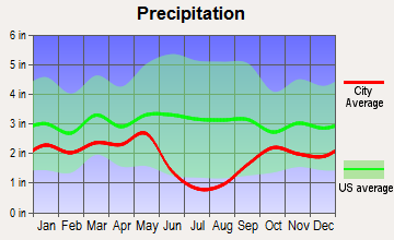 Pleasant View, Utah average precipitation