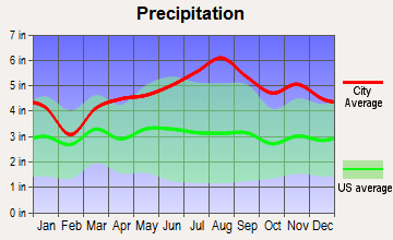 Stowe, Vermont average precipitation