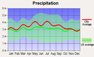 Fincastle, Virginia average precipitation