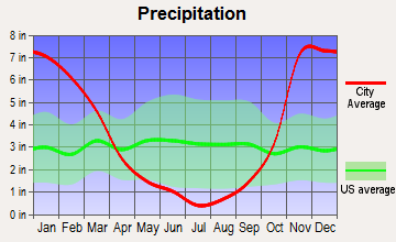 Trout Lake, Washington average precipitation