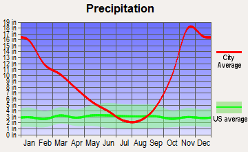 Baring, Washington average precipitation