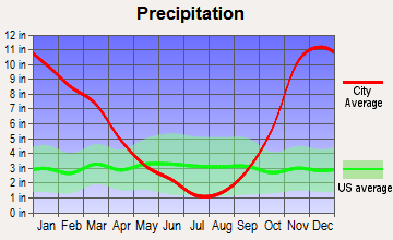 Elma, Washington average precipitation
