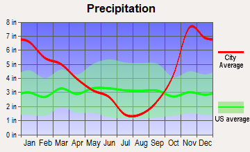 Tahoma-Maple Valley, Washington average precipitation