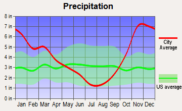 Sammamish, Washington average precipitation