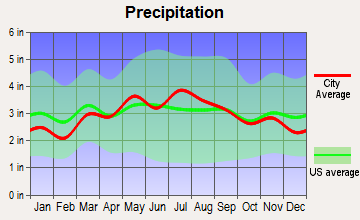 Romney, West Virginia average precipitation